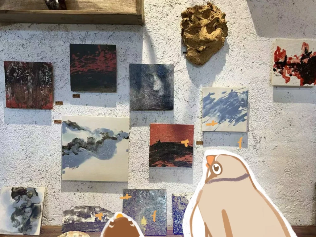 鸟看画